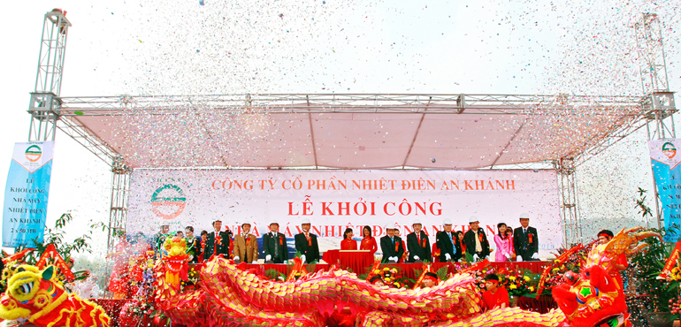 Lễ khởi công Nhà máy nhiệt điện An Khánh I - 2x50 MW<br>Ngày 30 tháng 01 năm 2010